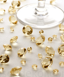 Tischkristalle Gold