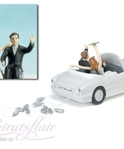 Tortenfigur "Hochzeitsauto"