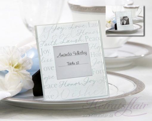 Tischkartenhalter "Best Wishes"