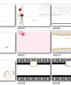 Tischkarten (9 Designs)