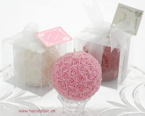 Kerze "Rosenbluete"