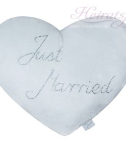 Herzkissen Just married